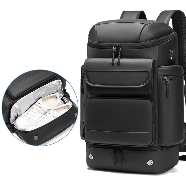 New 17 Inch Large Capacity Outdoor Mountaineering Travel Backpack With Shoe Compartment