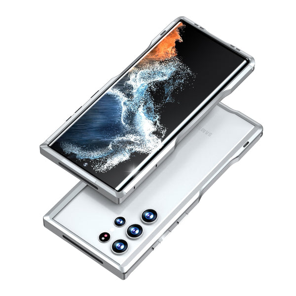New Super Slim Protective Metallic Frame Case Shell For Samsung Galaxy S25 S24 S23 Ultra Series - Case Only (No Retail Package)