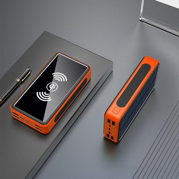 New Heavy Duty 80000mAh Outdoor Solar Fast Charging Power Bank External Charger For Travel Camping