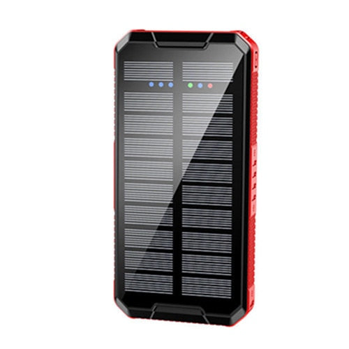 New High Capacity 80000mAh Outdoor Travel Solar Power Bank External Charger With LED Flashlight