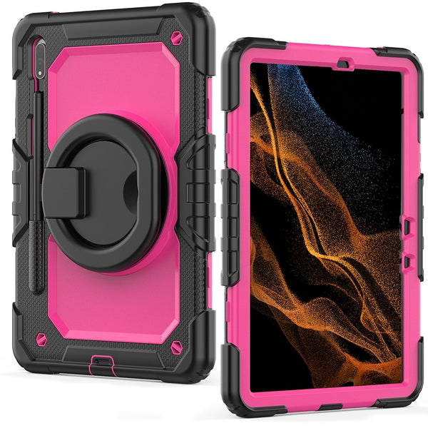 New Super Compact Flexible Case With Kickstand Shoulder Strap For Samsung Galaxy Tab S7 S8 Series
