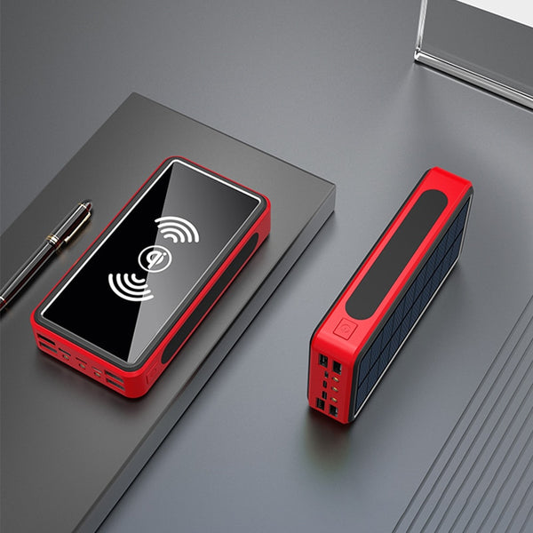New Heavy Duty 80000mAh Outdoor Solar Fast Charging Power Bank External Charger For Travel Camping