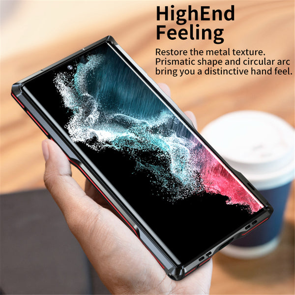 New Super Slim Protective Metallic Frame Case Shell For Samsung Galaxy S25 S24 S23 Ultra Series - Case Only (No Retail Package)