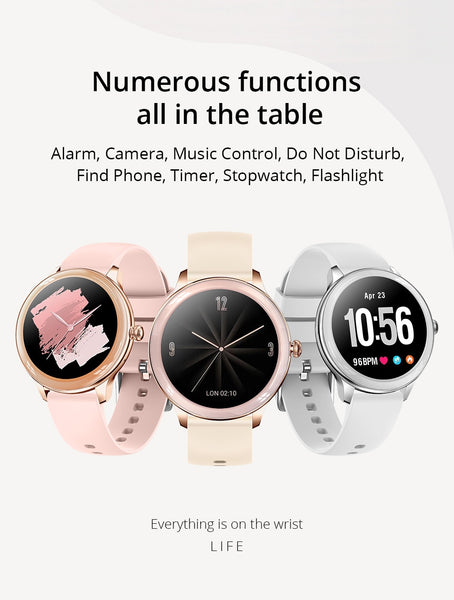 New Multisport Women's Fitness Tracker Lightweight Smart Watch For Android IOS