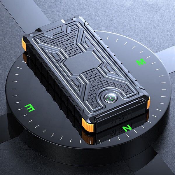 New Large Capacity 80000mAh Outdoor Solar Power Bank External Charger With Flashlight For Travel Camping