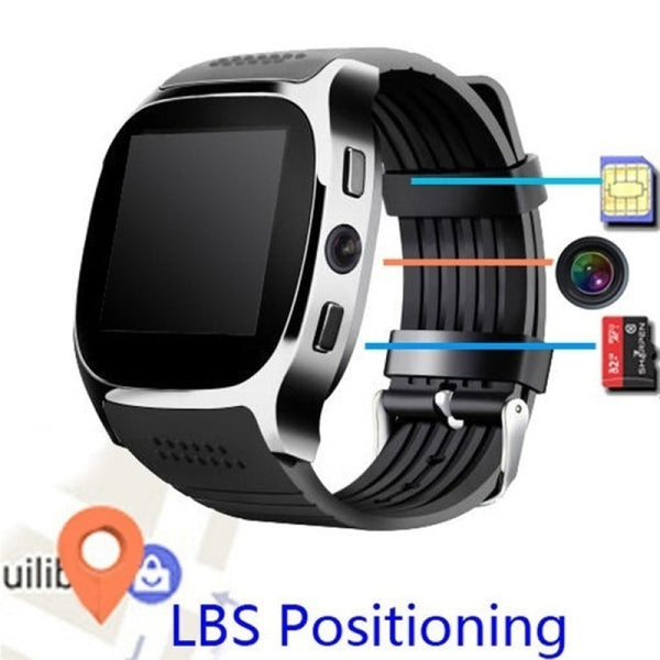 New 1.58 Inch Compact Fitness Tracker Smart Watch With LCD Touch Screen For Android IOS