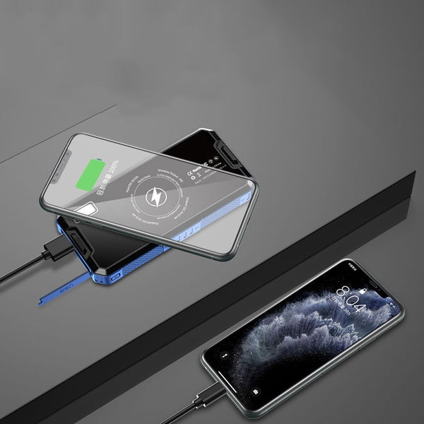 New High Capacity 80000mAh Outdoor Travel Solar Power Bank External Charger With LED Flashlight