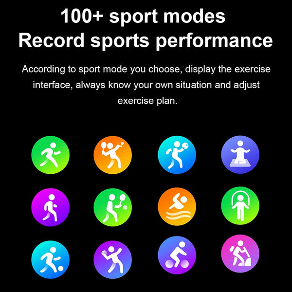 New IP68 Water-Resistant Outdoors Sport Fitness Tracker Smartwatch With Large 1.8 Inch HD Display