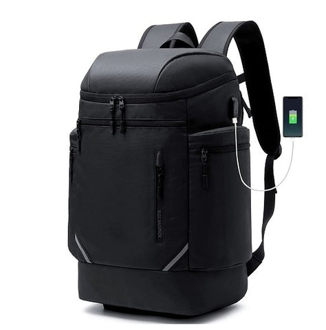 New Large Capacity Anti-Theft 17 Inch Laptop Bag Carry On Outdoor Travel Backpack With USB Port Shoe Pocket For Hiking Camping