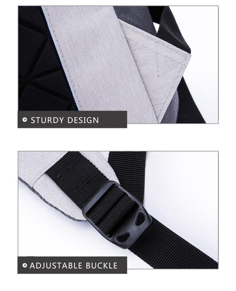 Ultra Light 16 Inch Laptop USB Anti-Theft Computer Unisex Canvas Backpack