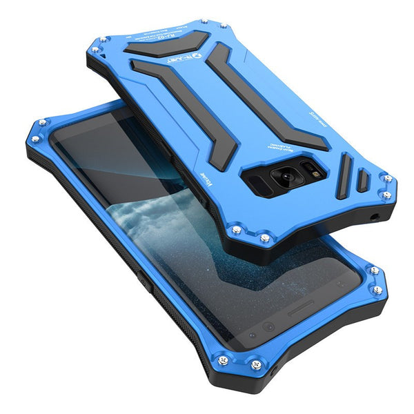 New Futuristic Style Aluminum Full Wrap Protective Metallic Case for iPhone 11 Pro Max Series.