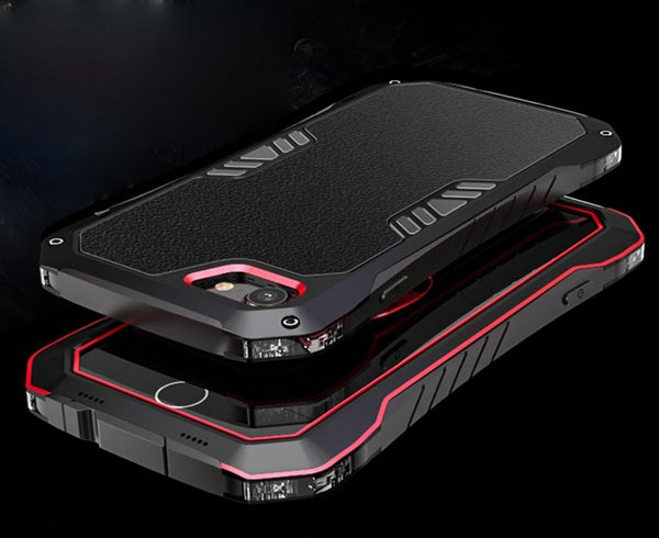 New Luxury Cavalier Aluminum Armour Metal Cases with Anti-Knock Back Cover for iPhone 7 / 7 Plus