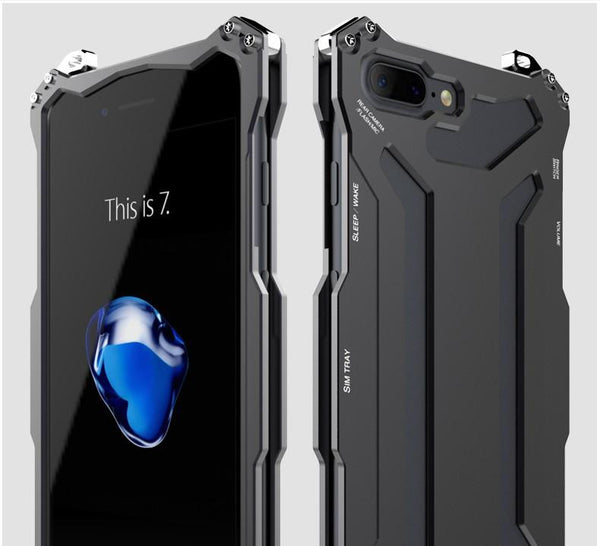 New Futuristic Style Luxury Space Aluminium Super Thin Full Armor Case For Apple iPhone 7 / 7 Plus.
