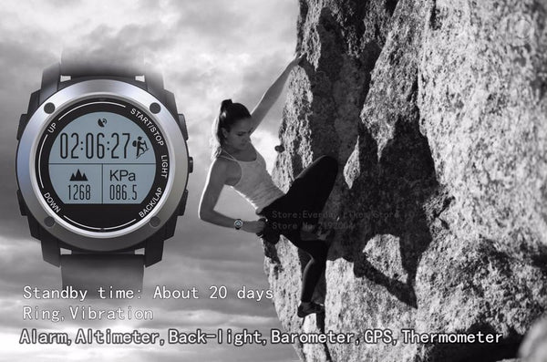 New Intelligent Heart Rate Monitor Smart Watch With GPS Tracker Air Pressure Monitor Sports Watch Phone