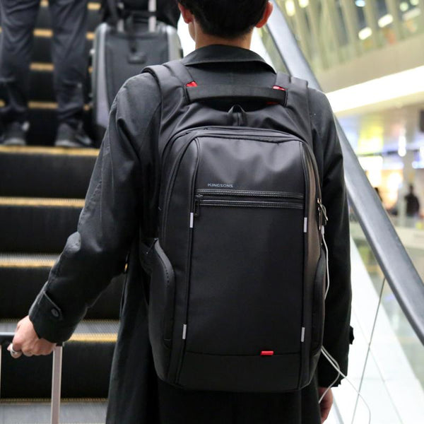 New Anti-Theft Notebook Laptop Mochila Backpack 15.6 Inch Water-Repellent with Battery Slot for USB Charging