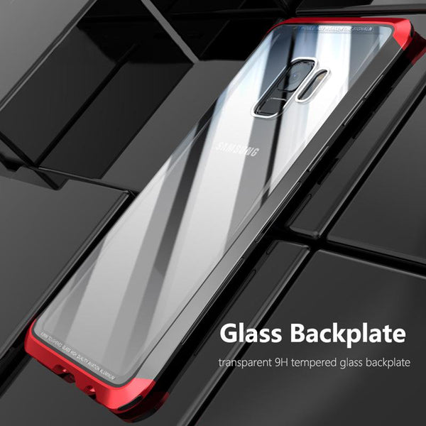 New Ultra Slim Luxury Design Metallic Frame Shell Clear Back Cover Bumper for Samsung Galaxy S9 / S9 Plus / Note 8 / Note 9