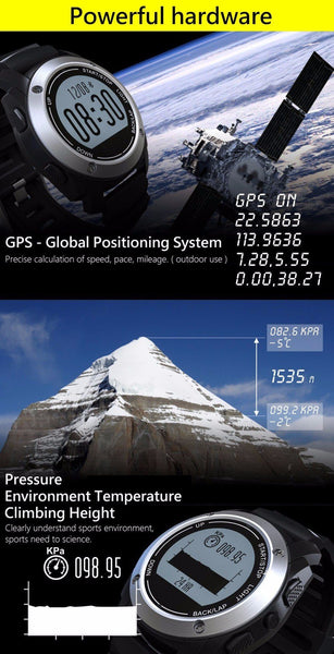 New Intelligent Heart Rate Monitor Smart Watch With GPS Tracker Air Pressure Monitor Sports Watch Phone