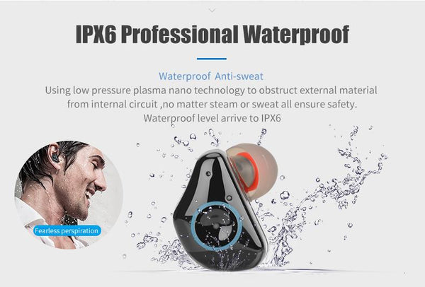 New Mini Touch Control Wireless Bluetooth Earphones Sport Wireless Bluetooth Earbuds With Microphone Siri
