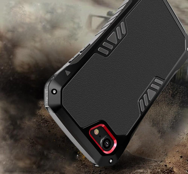 New Luxury Cavalier Aluminum Armour Metal Cases with Anti-Knock Back Cover for iPhone 7 / 7 Plus