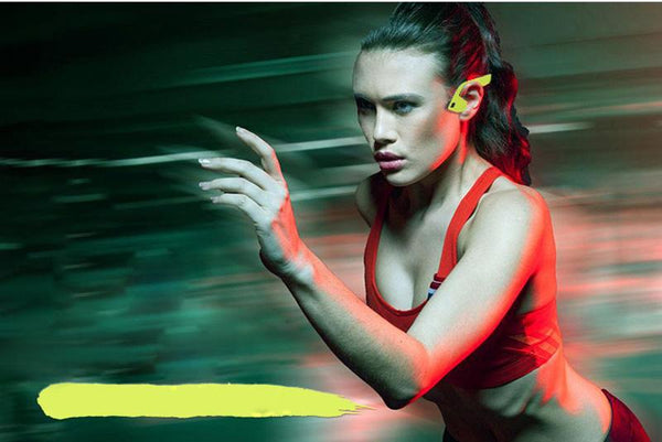 New Bone Conduction Wireless Bluetooth Stereo Headset Bluetooth Neck-Strap Hands-Free Earphone