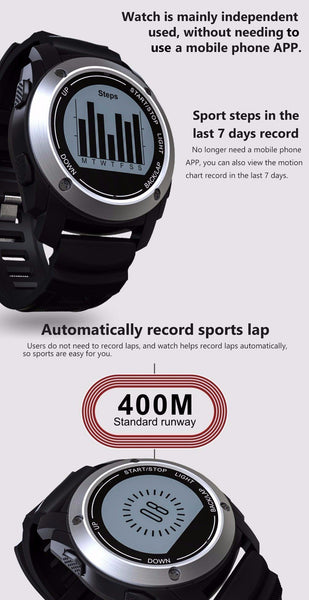New Intelligent Heart Rate Monitor Smart Watch With GPS Tracker Air Pressure Monitor Sports Watch Phone