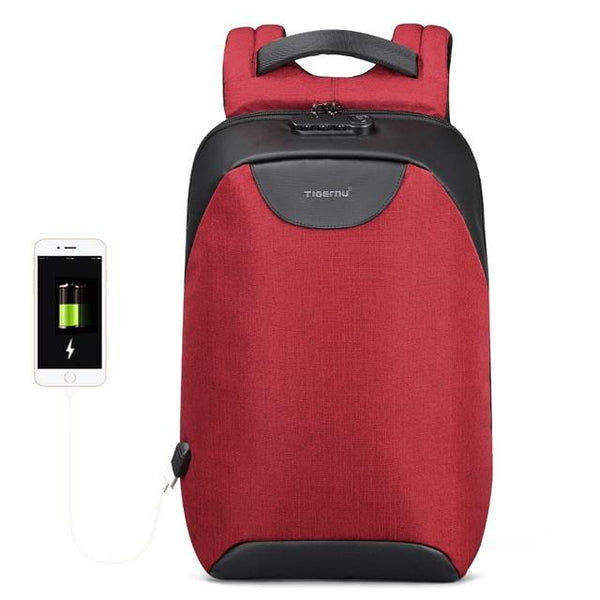 New Anti-Theft Laptop Soft-Handle Backpack USB Charging Smart Back Pack Bag for Travel Scool