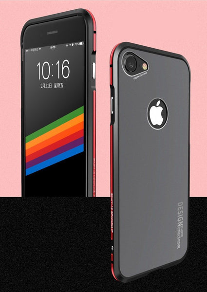 New Luxury Aviation Aluminum Metal PC Cover Bumper Case for iPhone 8 Series