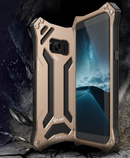 New Futuristic Style Aluminum Full Wrap Protective Metallic Case for iPhone 11 Pro Max Series.