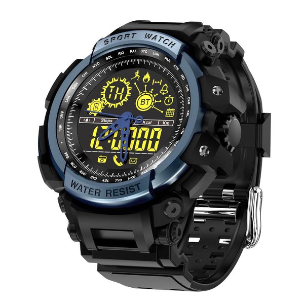 New Rugged Fitness Smartwatch Passometer Smart Clock Waterproof Watch Activities tracker for iPhone Android Phones