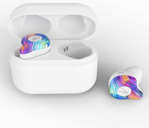 New Bluetooth 5.0 True Wireless Stereo Earbuds Earphones IPX5 Water-Resistant Headset for Phone HD Communication with Charge Box