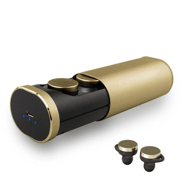 New True Wireless Bluetooth In-Ear Sports Twin Earbuds Stereo Headset w/ Charge Case