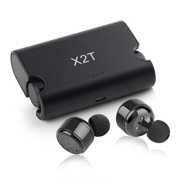 New True Wireless Earbuds Twins Bluetooth 4.2 Earphone Stereo with Magnetic Charger Box Case for Mobile Phones.