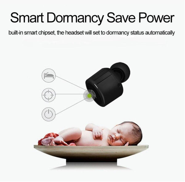 New Bluetooth Earphones Mini True Wireless Marathon Earbud Twins with Microphone.