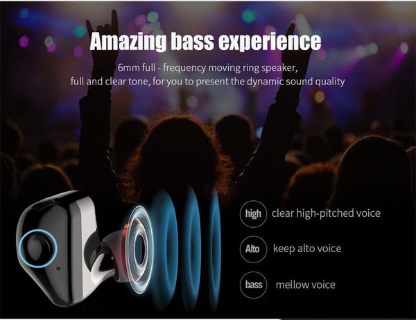 New Mini Touch Control Wireless Bluetooth Earphones Sport Wireless Bluetooth Earbuds With Microphone Siri