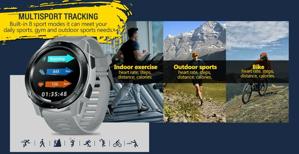 New Sport Bluetooth Smart Watch Heart Rate Monitor All-Day Activity Tracking Pedometer For iPhone Android