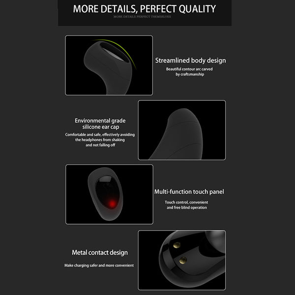 New Wireless TWS Bluetooth Earphone Earbuds Headset Touch Control 3D Stereo With Microphone Charge Box