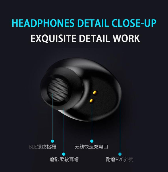 New True Wireless Bluetooth 5.0 Earbuds Earphone Twins In-Ear Headset With Mic & Charge Box