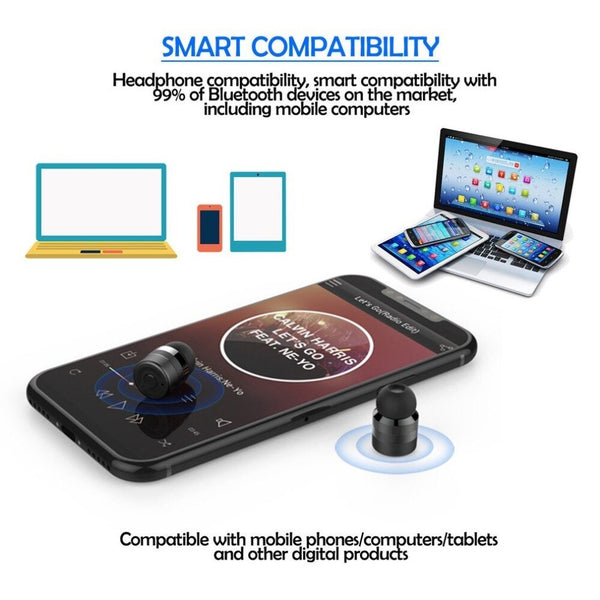 New Wireless TWS Bluetooth Stereo Headset Earphone Built-In Mic Earbuds With 2000mAh Charge Box