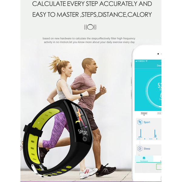New IP68 Waterproof Fitness Bracelet Blood Pressure Monitor Sleep Tracker Pedometer Smartwatch