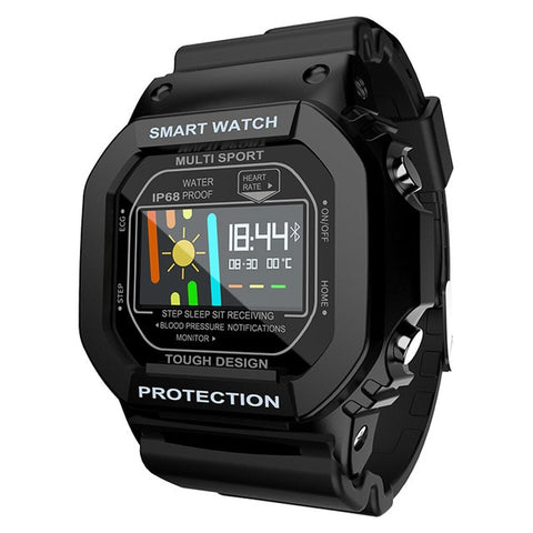 New Bluetooth IP68 Waterproof Color Touch Screen Heart Rate Monitor Digital Smartwatch For Android iOS