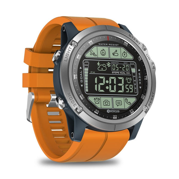 New Water Resistant Rugged Outdoor Smartwatch Real-time Weather Calorie Fitness Tracker