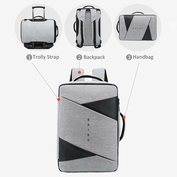 New Multifunctional Laptop Large Capacity Business Casual Backpack For Men Travel Outdoors