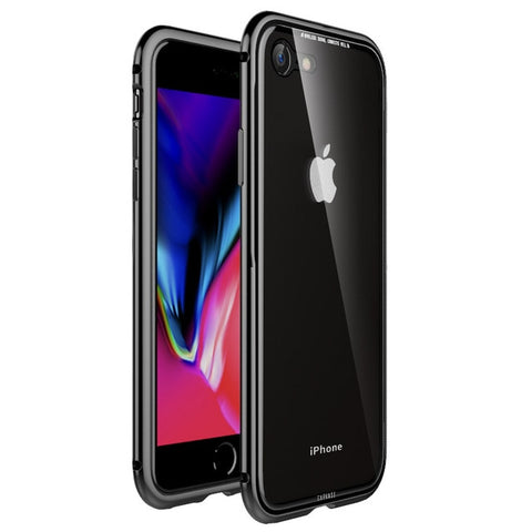 New Metal Bumper Clear Hard TPU Back Luxury Aluminum Frame Phone Cover Case for iPhone X XR XS Max