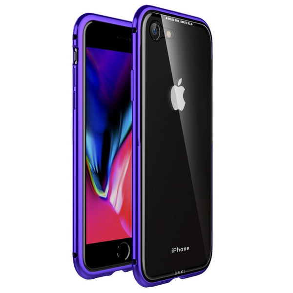 New Metal Bumper Clear Hard TPU Back Luxury Aluminum Frame Phone Cover Case for iPhone X XR XS Max