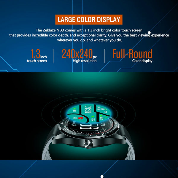 New Color Touch Display Heart Rate Blood Pressure IP67 Waterproof Smartwatch For Android iPhone