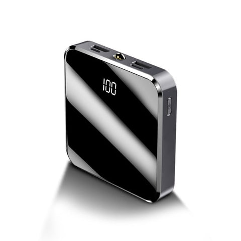 New Super Compact 20000mAh Portable Mini Power Bank Mirror Screen LED Display Charger For iPhone Android