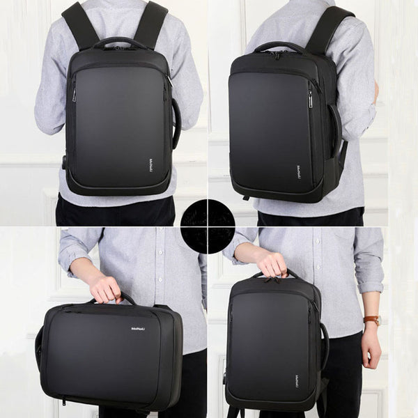 New 15.6 Inch Laptop Business Notebook Mochila Water-Repellent USB Charging Travel Backpack