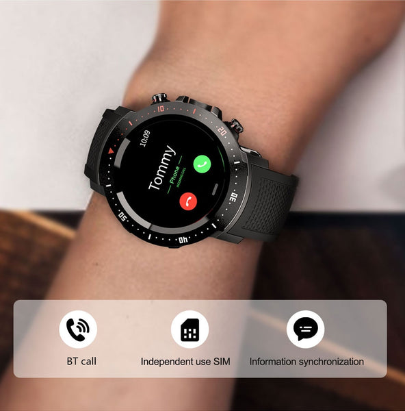 New 4G LTE GPS WiFi Bluetooth IP67 Waterproof Heart Rate Tracker Smart Watch For Android iOS