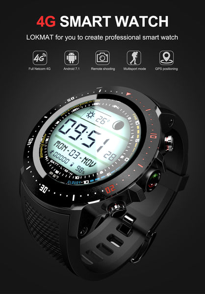 New 4G LTE GPS WiFi Bluetooth IP67 Waterproof Heart Rate Tracker Smart Watch For Android iOS
