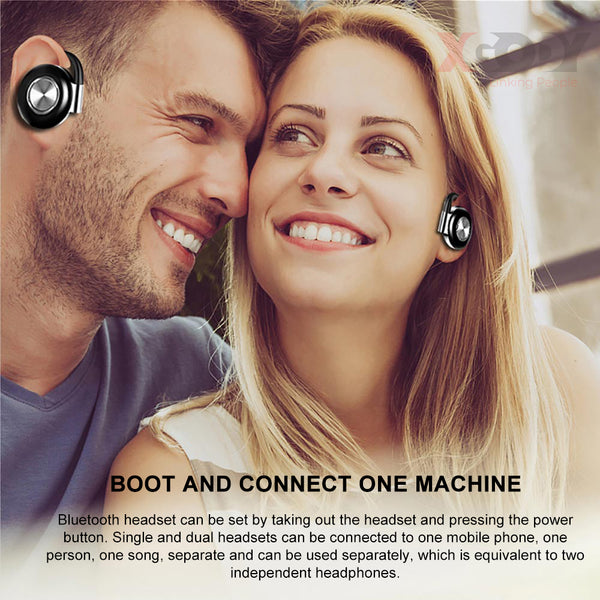 New TWS Wireless Headphones Stereo Bluetooth 5.0 Earphone Ear Hook Noise Cancelling Headset With Microphone